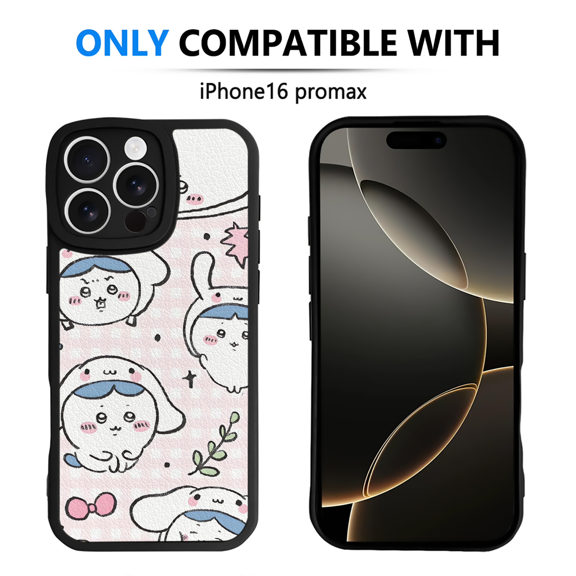 （画像用） ちいかわ Chii-kawa 【iPhone 16シリーズ対応】シリコンスマホケース（レザー調） 材質：シリコン
